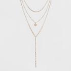 Sugarfix By Baublebar Layered Y-chain Necklace - Gold, Girl's