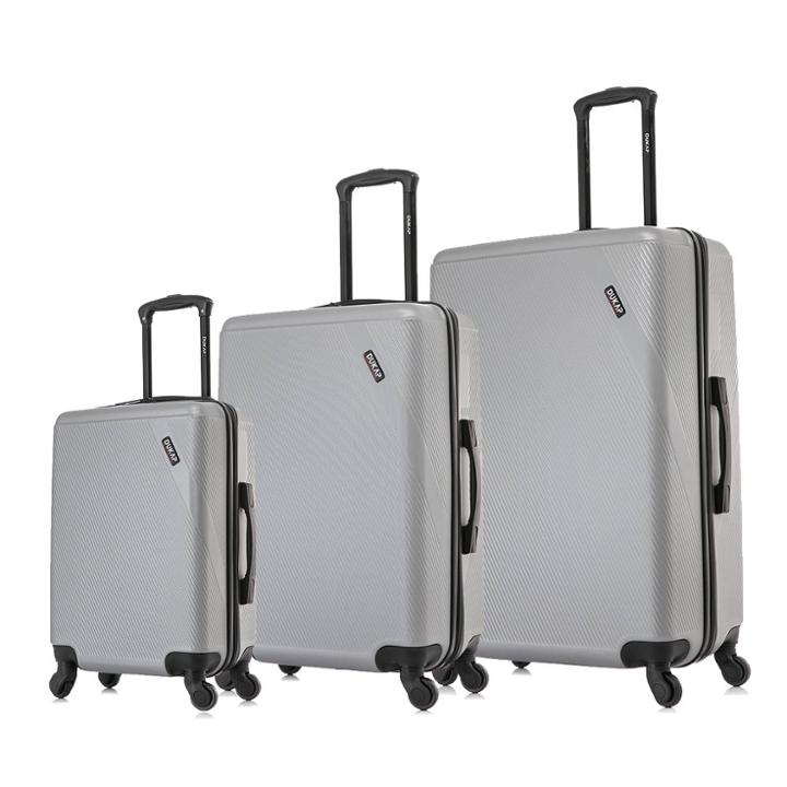 Dukap Discovery Lightweight Hardside Checked Spinner Luggage Set