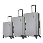 Dukap Discovery Lightweight Hardside Checked Spinner Luggage Set