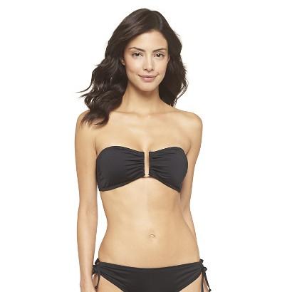 Target U-wire Bandeau Bikini Top Black