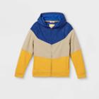 Boys' French Terry Colorblock Hoodie - Cat & Jack Blue/cream/gold