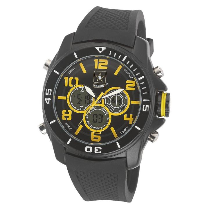 Men's' Wrist Armor U.s. Army C24 Analog-digital Quartz Watch - Black,