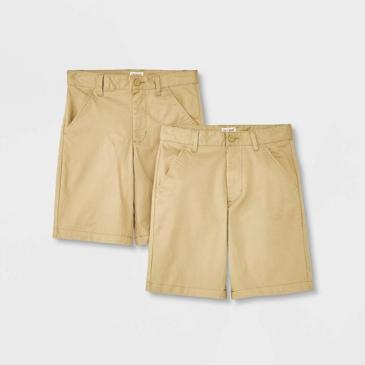 Boys' 2pk Uniform Chino Shorts - Cat & Jack Khaki