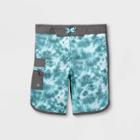 Boys' Tie-dye Swim Trunks - Art Class Teal