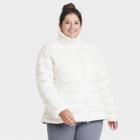Women's Plus Size Packable Down Puffer Jacket - All In Motion White