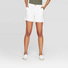 Target Women's 5 Chino Shorts - A New Day White