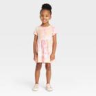 Toddler Girls' Tie-dye Short Sleeve Dress - Cat & Jack 12m,