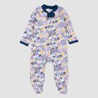 Honest Baby Girls' Meadow Floral Organic Cotton Sleep N' Play - Purple Newborn