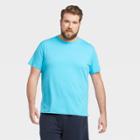 Men's Short Sleeve Performance T-shirt - All In Motion Turquoise Blue S, Men's,