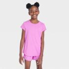 Girls' Gym Fashion Athletic Top - All In Motion Light Purple