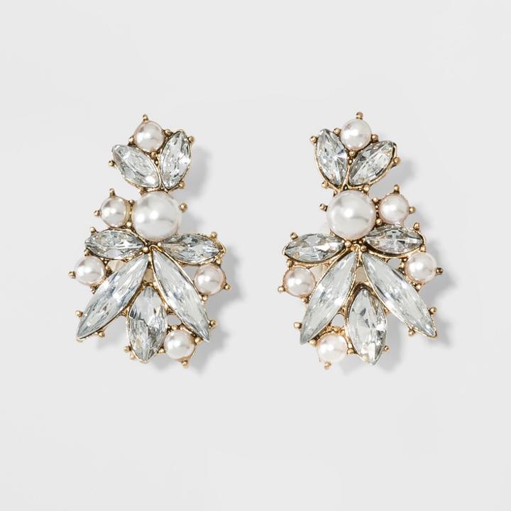 Sugarfix By Baublebar Mixed Media Drop Earrings - Pearl, Girl's