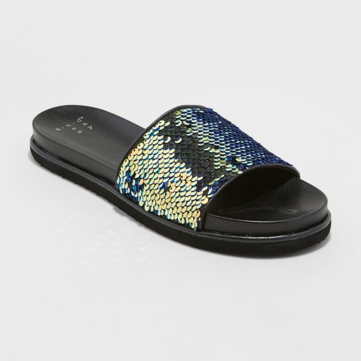 Target Women's Adila Slide Sandals - A New Day Black
