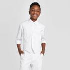Oxford Boys' Sleeveless Suit Vest - White