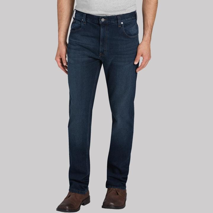 Dickies Men's Big & Tall Slim Straight Fit Jeans - Dark Blue