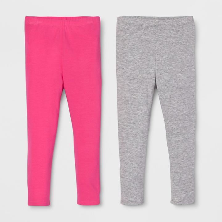 Toddler Girls' 2pk Leggings Set - Cat & Jack Heather Pink