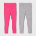 Toddler Girls' 2pk Leggings Set - Cat & Jack Heather Pink