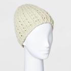 Women's Hand Knit Lined Beanie - Universal Thread Green