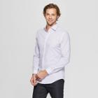 Men's Striped Slim Fit Long Sleeve Woven Button-down Shirt - Goodfellow & Co Restful Plum