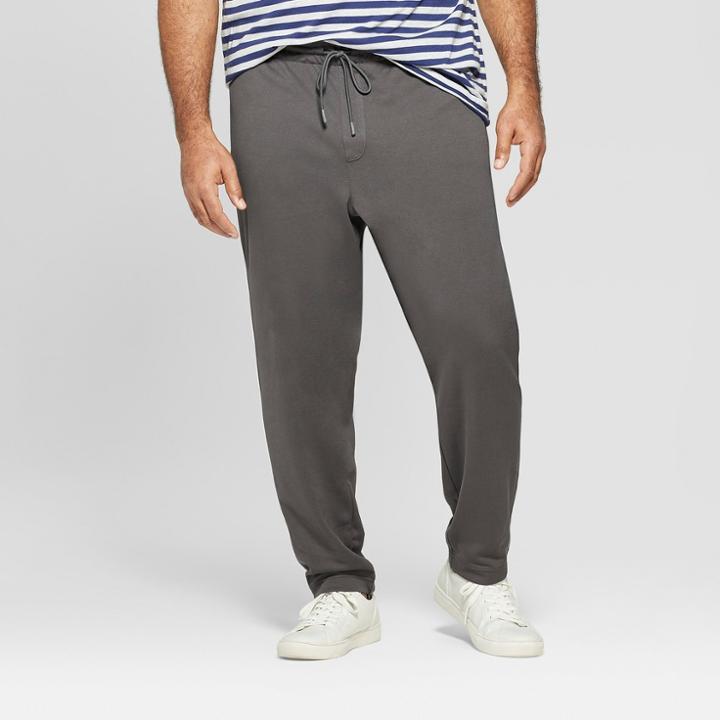 Men's Big & Tall Regular Fit Jogger Pants - Goodfellow & Co Railroad Gray