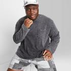 Men's Big & Tall Long Sleeve Pocket T-shirt - Original Use Black