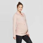 Maternity Long Sleeve Cowl Neck Sweatshirt - Isabel Maternity By Ingrid & Isabel Smoked Pink