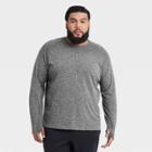 Men's Long Sleeve Seamless T-shirt - All In Motion Black Heather