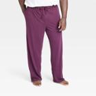 Men's Big & Tall Passion Knit Pajama Pants - Goodfellow & Co Plum Purple