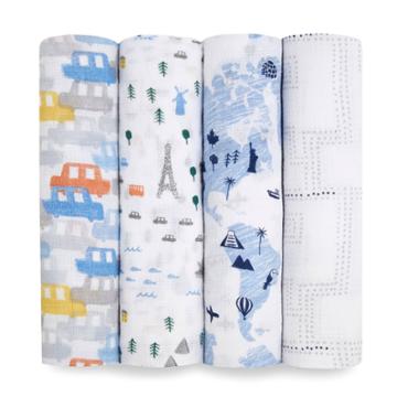 Aden + Anais Swaddle Wrap Little Big World
