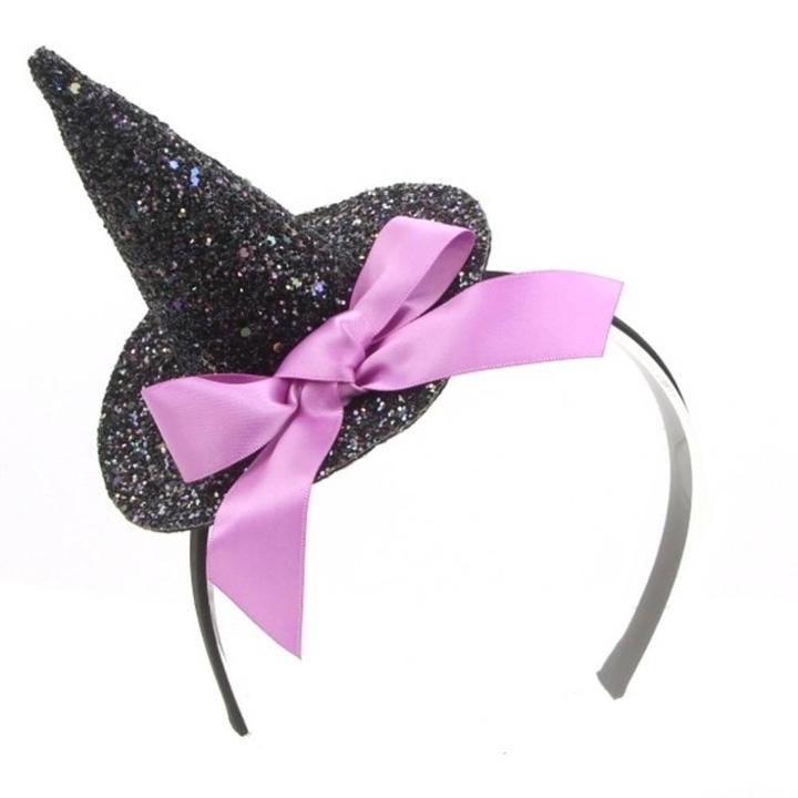 Kids' Glitter Witch Hat Headband - Cat & Jack Black, Kids Unisex