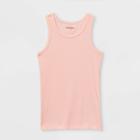 Girls' Rib Tank Top - Cat & Jack Powder Pink