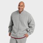 Houston White Adult Plus Size Bomber Jacket - Gray