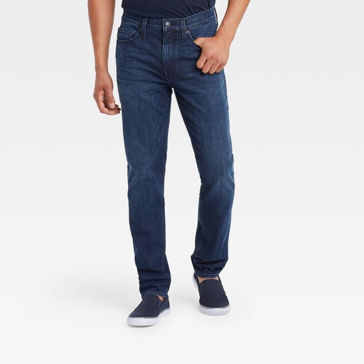 Men's Tall Slim Fit Jeans - Goodfellow & Co Indigo Blue