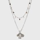 Semi-precious And Rose Quartz Charm Necklace - Universal Thread