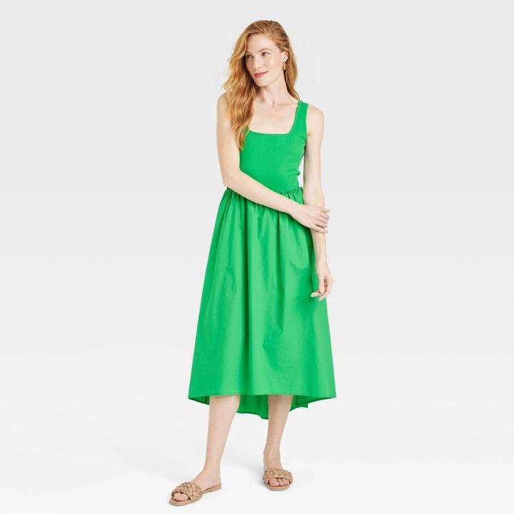 Women's Sleeveless Ballet Dress - A New Day Green