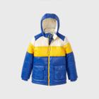 Boys' Puffer Jacket - Cat & Jack Blue/yellow