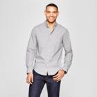 Men's Standard Fit Long Sleeve Soft Wash Northrop Button-down Shirt - Goodfellow & Co Gray Foggy Day