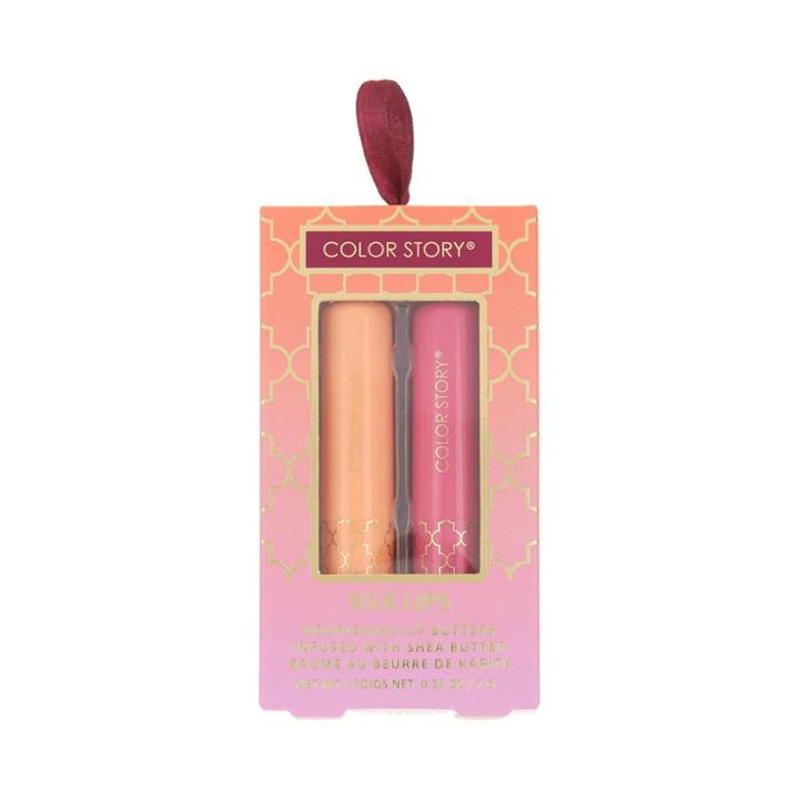 Color Story Silk Lips Lip Butters Duo - Orange Blossom & Rose