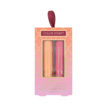 Color Story Silk Lips Lip Butters Duo - Orange Blossom & Rose