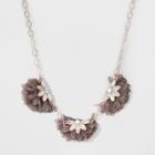 Frontal With Chiffon Florals And Stone Necklace - A New Day,