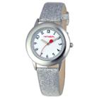 Target Girls' Red Balloon Stainless Steel Watch - Silver,