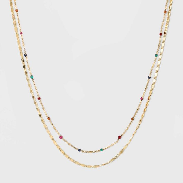 Target Rainbow Necklace Set - Wild Fable Bright Gold