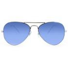 Target Women's Aviator Sunglasses With Blue Tinted Lenses -