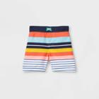 Toddler Boys' Retro Striped Swim Trunks - Cat & Jack