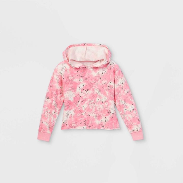 Girls' Pokemon Tie-dye Hoodie - Pink