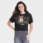 Women's Disney Minnie Mouse 'family Vacation 2021' Short Sleeve Graphic T-shirt - Black