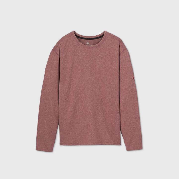Men's Big & Tall Long Sleeve Performance T-shirt - All In Motion Red Xxxl