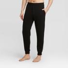 Men's Knit Jogger Waffle Solid Pajama Pants - Goodfellow & Co Black