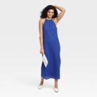 Women's Sleeveless Crochet Dress - A New Day Blue