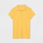 Petitegirls' Short Sleeve Performance Uniform Polo Shirt - Cat & Jack Yellow