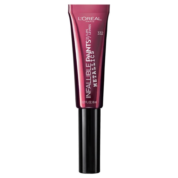 L'oreal Paris Infallible Lip Paints Metallic 332 Galactic Foil